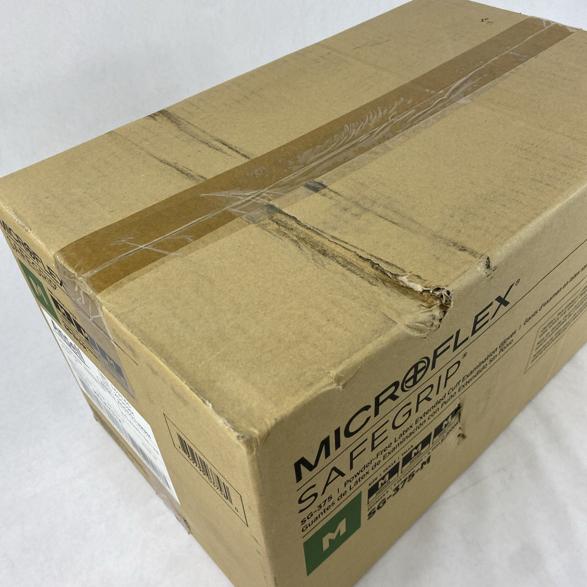 Ansell Microflex SafeGrip SG-375-M Latex Exam Gloves Medium - 500 Count10