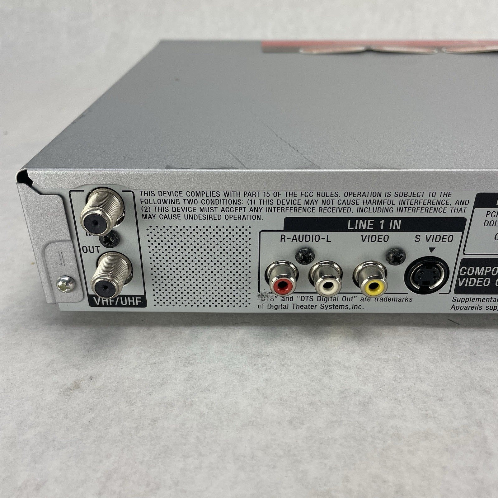 Sony RDR-GX330 DVD Recorder Player No Remote No Power Cord Tested & Working