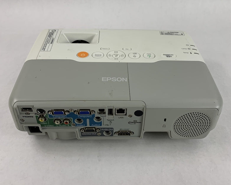 Epson PowerLite 93+ H382F LCD Lamp Projector 1104 Lamp Hours - Lamp Hours