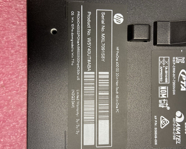 HP ProOne 400 G2 AIO Intel Core i5-6500 3.2GHz 8GB RAM No HDD/OS/AC/Stand