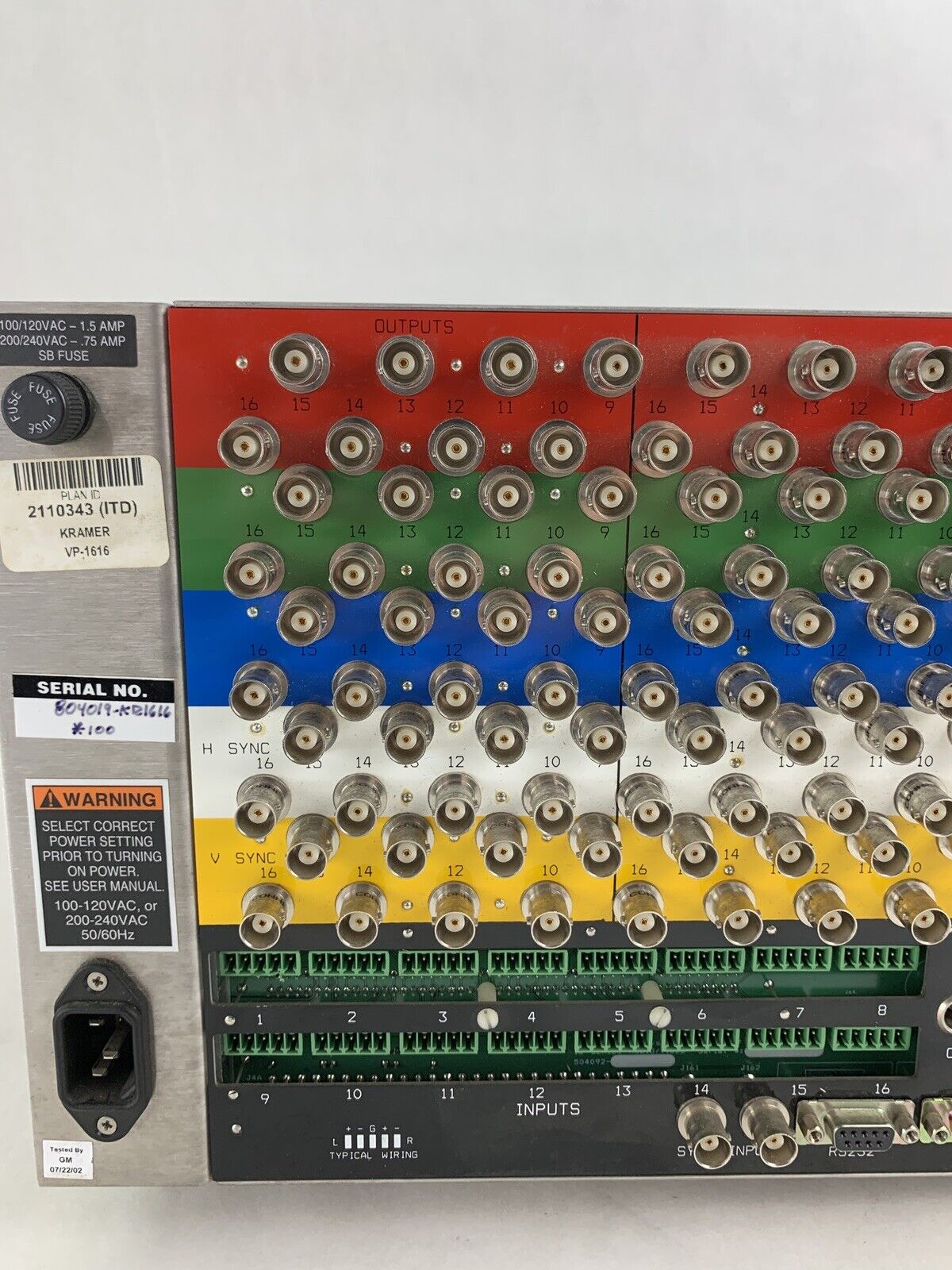 Kramer VP-1616 Routing Switcher Tested