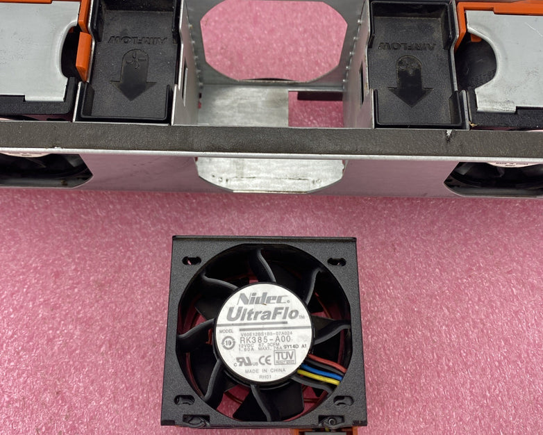 Dell R710 GY080 Power Edge 5 Cooling Fan Slots Missing 1 Fan Untested