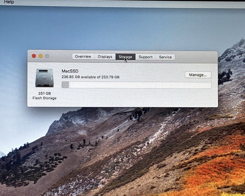 Apple MacBook Air A1369 2011 13" 1.7GHz i5 4GB RAM 250GB SSD os10.13.6 109Cycles