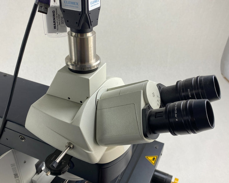 Leica DM6000M Microscope w/ Objectives Power Supplies Clemex Camera