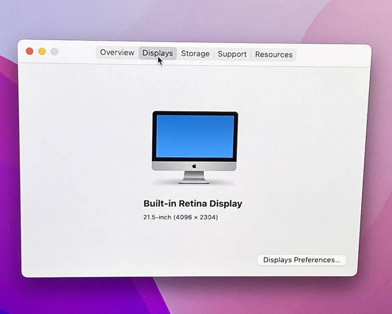 Apple A1418 iMac Retina 4k 21.5" 2015 3.1GHz i5 16GB RAM 1TB HDD Fusion -Cracked