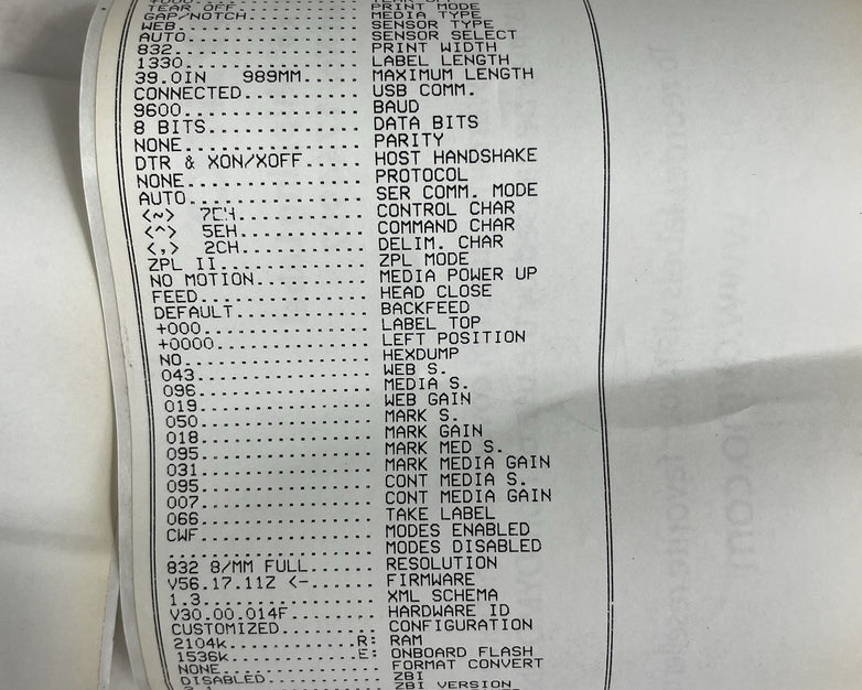 Zebra GX420t USB Thermal Transfer Label Printer Tested Missing Back Panel