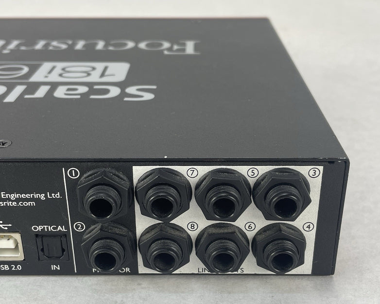 Focusrite Scarlett 18i6 USB Audio Interface Gain For Parts or Repair