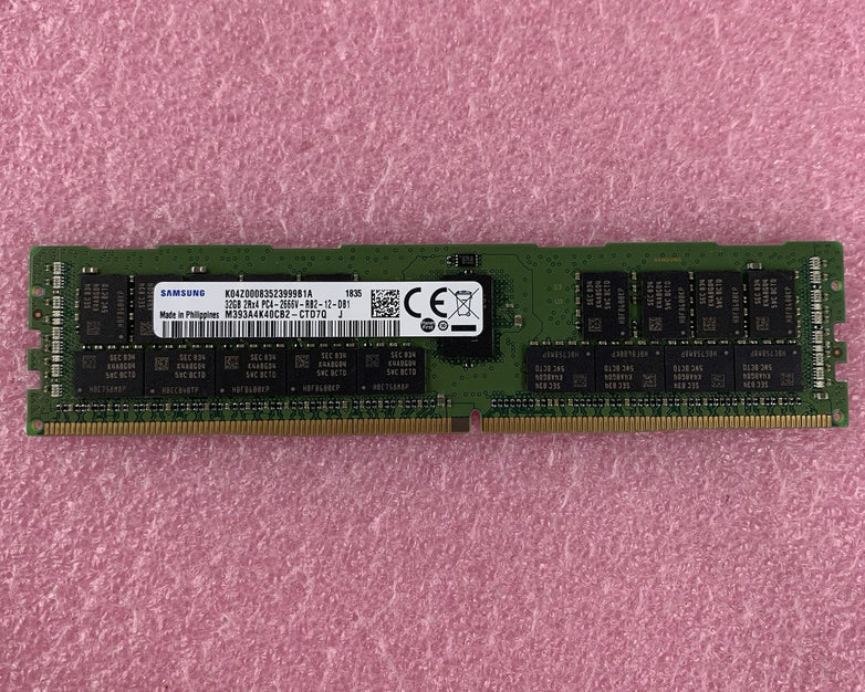Samsung M393A4K40CB2-CTD7Q 32 GB 2RX4 PC4-2666V DDR4 Server Memory Ram  Tested