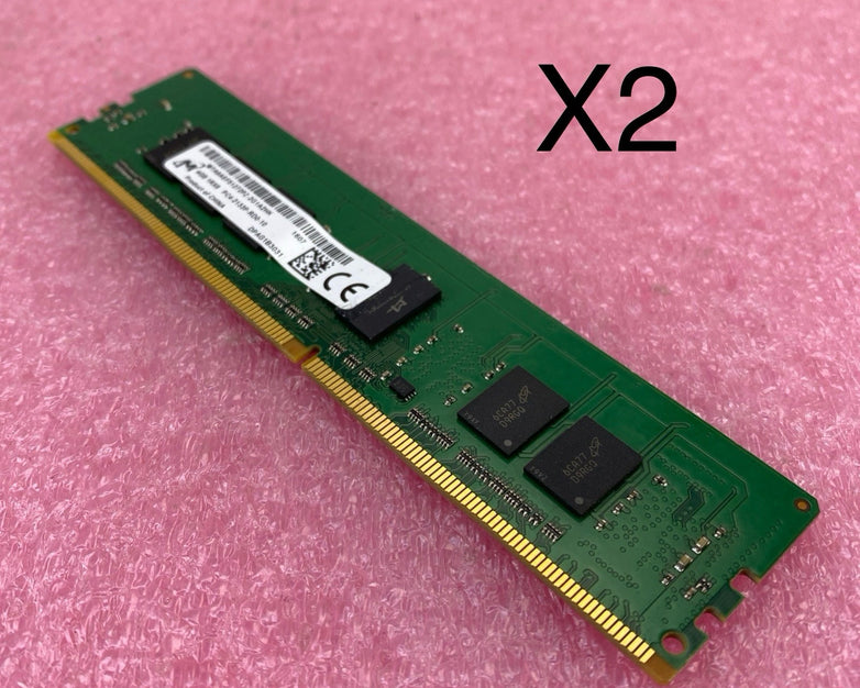 Micron 4GB PC4 DDR4 Server Memory Ram MTA9ASF51272PZ-2G1A2HK - Lot of 2