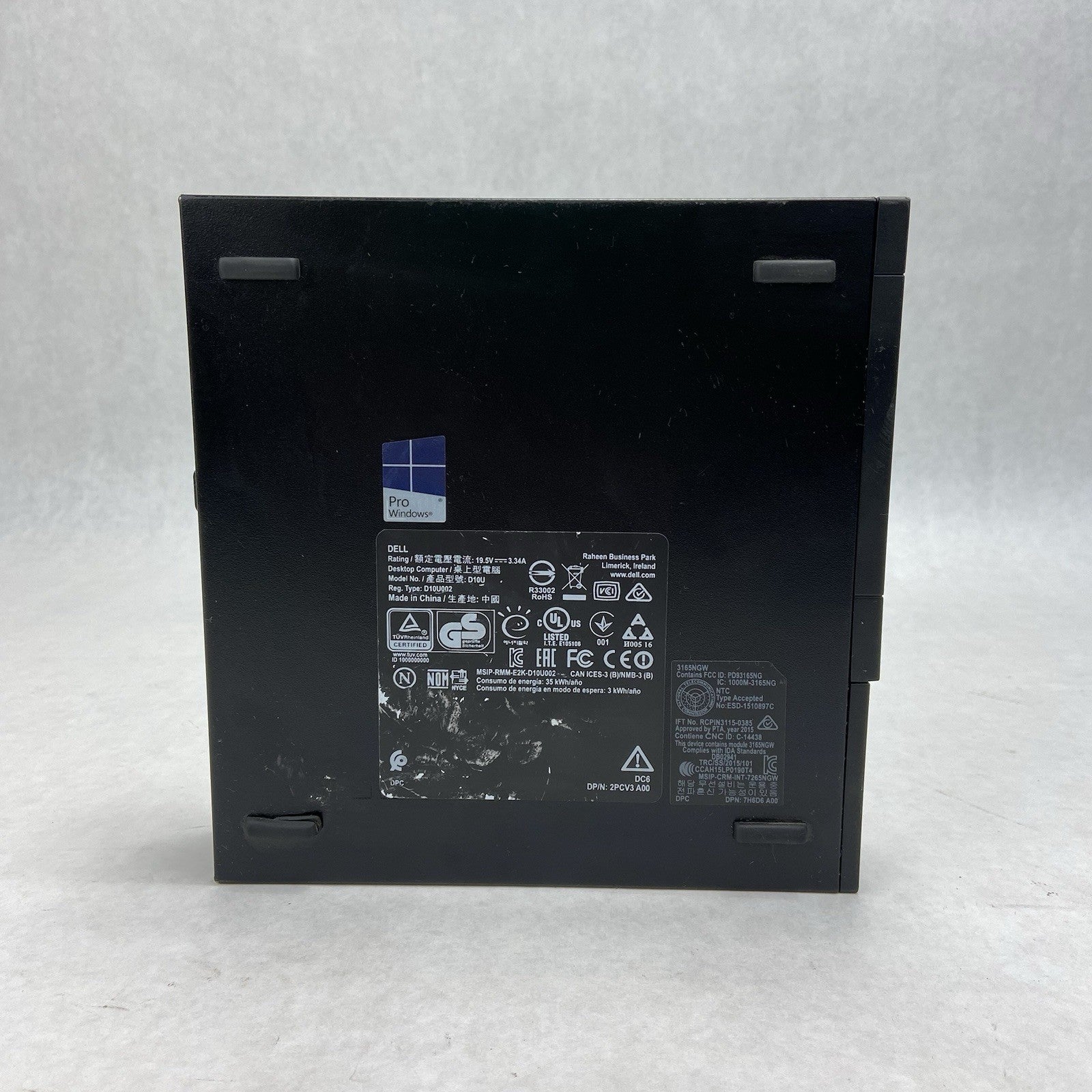 Dell Optiplex 3050 Micro Intel Core i5-7500T 2.7GHz 8GB RAM w/AC No HDD No OS4