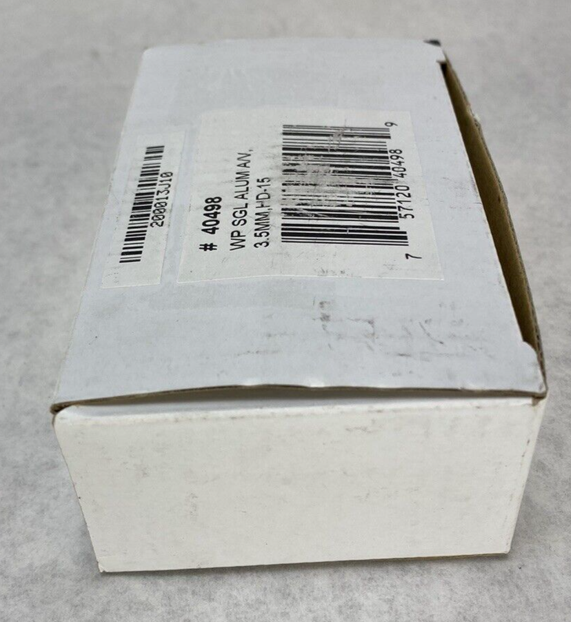Lot of 3 WP SGL ALUM A/V 3.5MM HD-15 Wall Plate Open Box New