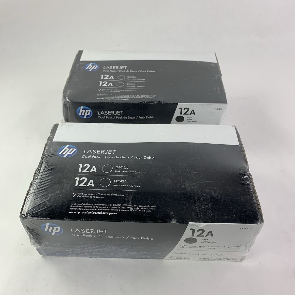 HP Q2612D LaserJet 12A Black Dual Pack Print Cartridges Pack of 2 - New1