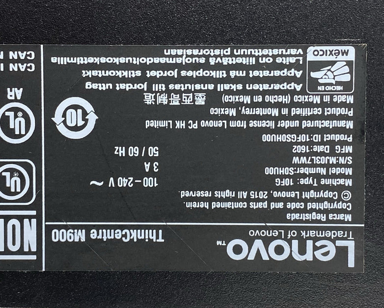 Lenovo ThinkCentre M900 SFF Intel Core i5-6500 3.2GHz 8GB RAM No HDD No OS