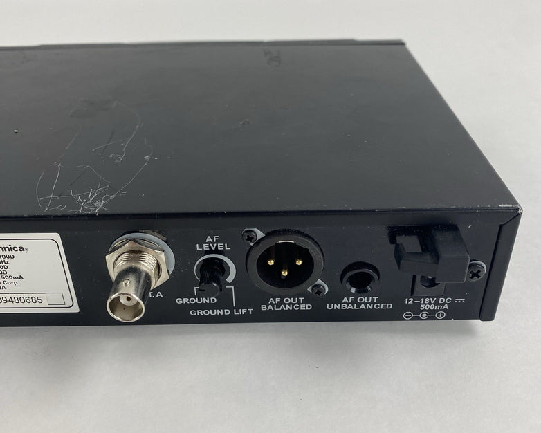 Audio-technica ATW-R3100D UHF Synthesized Deiversity Receiver Untested
