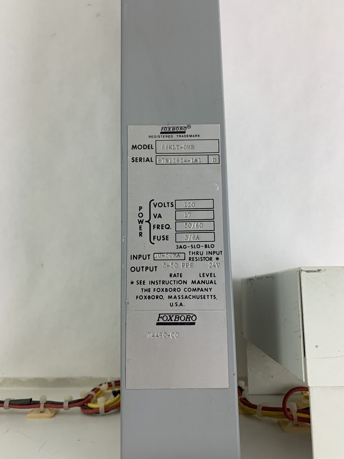 Lab-Volt 3621-30 Industrial Linear Integrator 120 VAC 60 Hz Untested