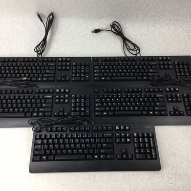 Lot of 5 Lenovo Preferred Pro II (00XH688, SK-8827) USB Keyboard