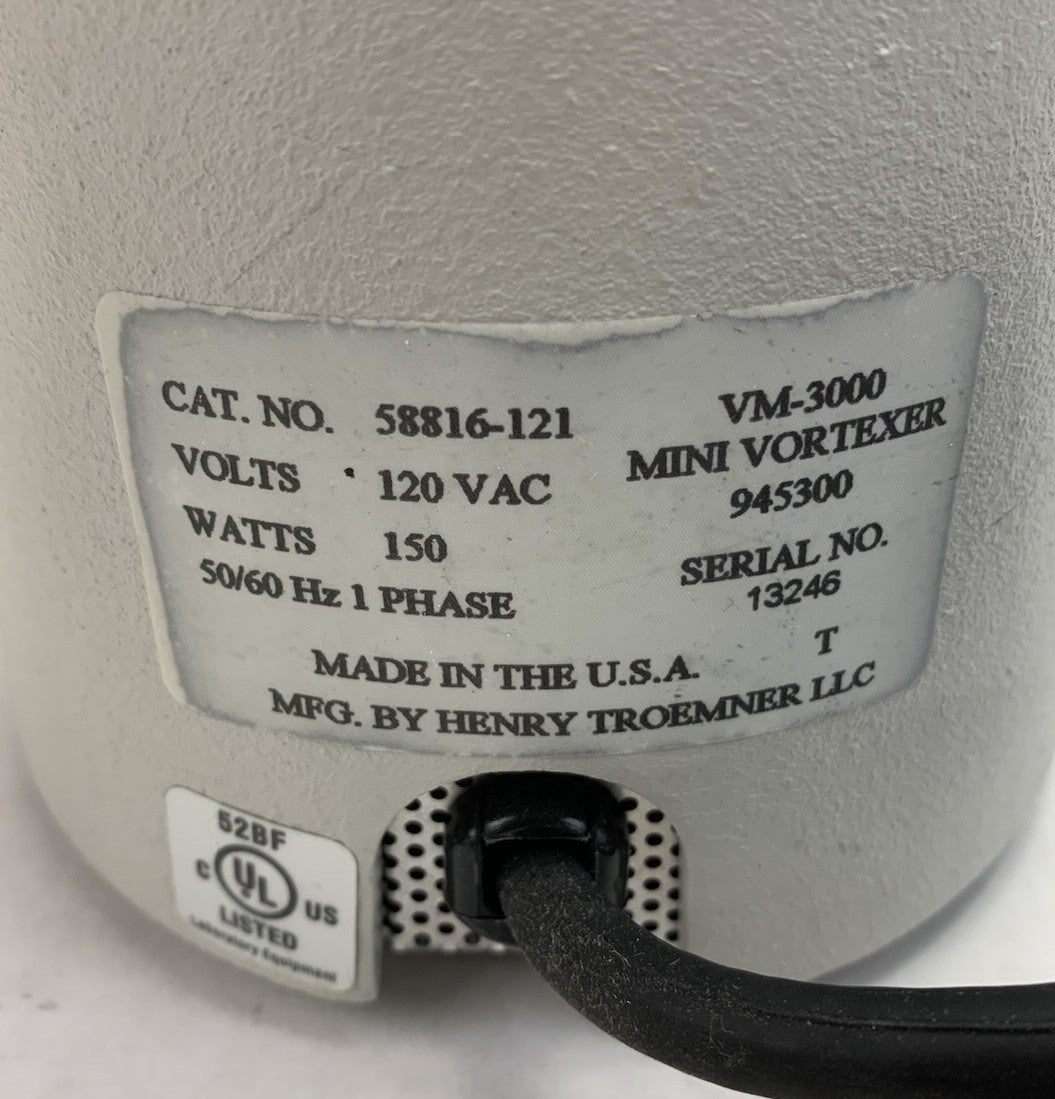 VWR VM-3000 945300 Mini Vortexer - Missing Speed Knob5