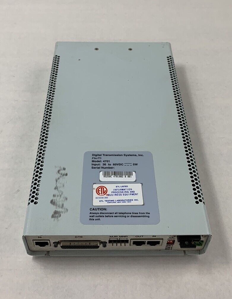 Digital Transmission Systems DTS 4701 FlexT1