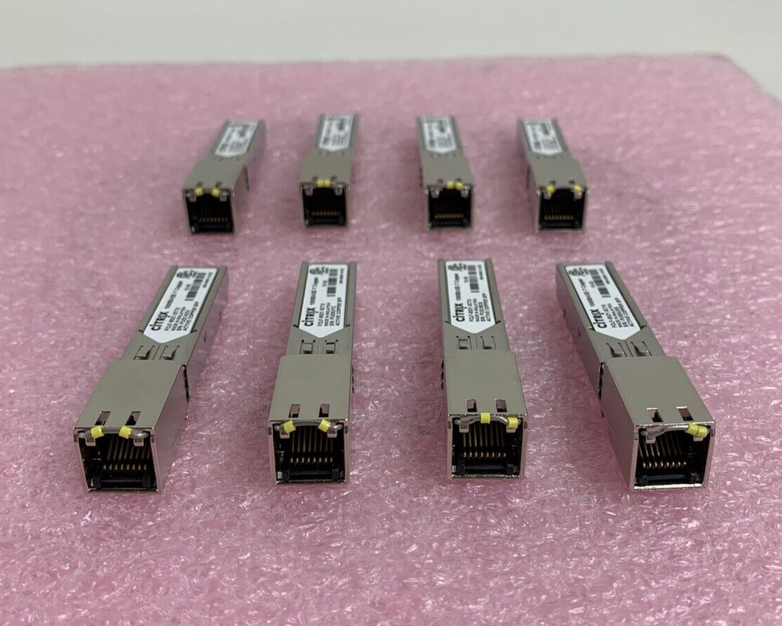 CITRIX FCLF-8521-3CTX 1000BASE-T 1GBPS RJ-45 SFP Optical Transceiver Lot of 8