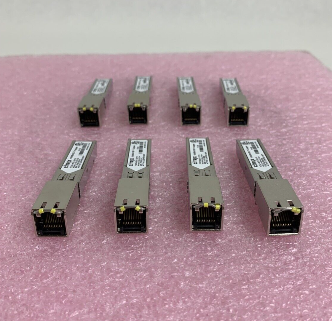 CITRIX FCLF-8521-3CTX 1000BASE-T 1GBPS RJ-45 SFP Optical Transceiver Lot of 8