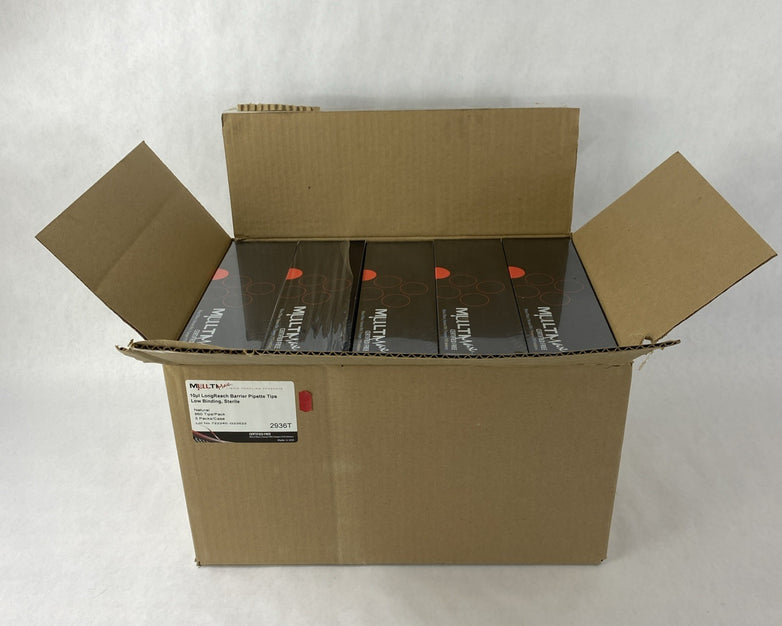 MultiMax 2936T 10µl LongReach Barrier Pipette Tips Case - 4800 Total Tips