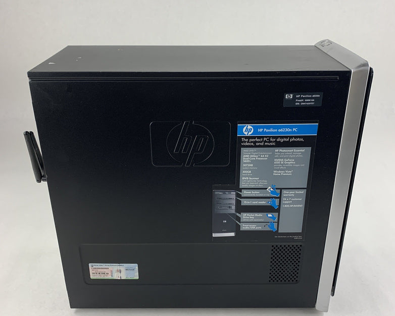 HP Pavilion A6230N MT Desktop Computer AMD Athlon 64 x2 3 GB Ram No HDD No OS