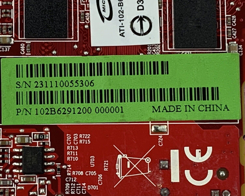 Lot of (5) Dell Y104D ATI Radeon HD 3450 256MB DDR2 Video Card PCI Express x16