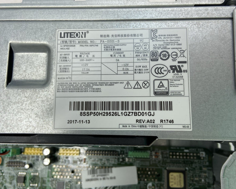 Lenovo ThinkCentre M910s SFF Intel Core i5-7500 3.4GHz 8GB RAM No HDD No OS