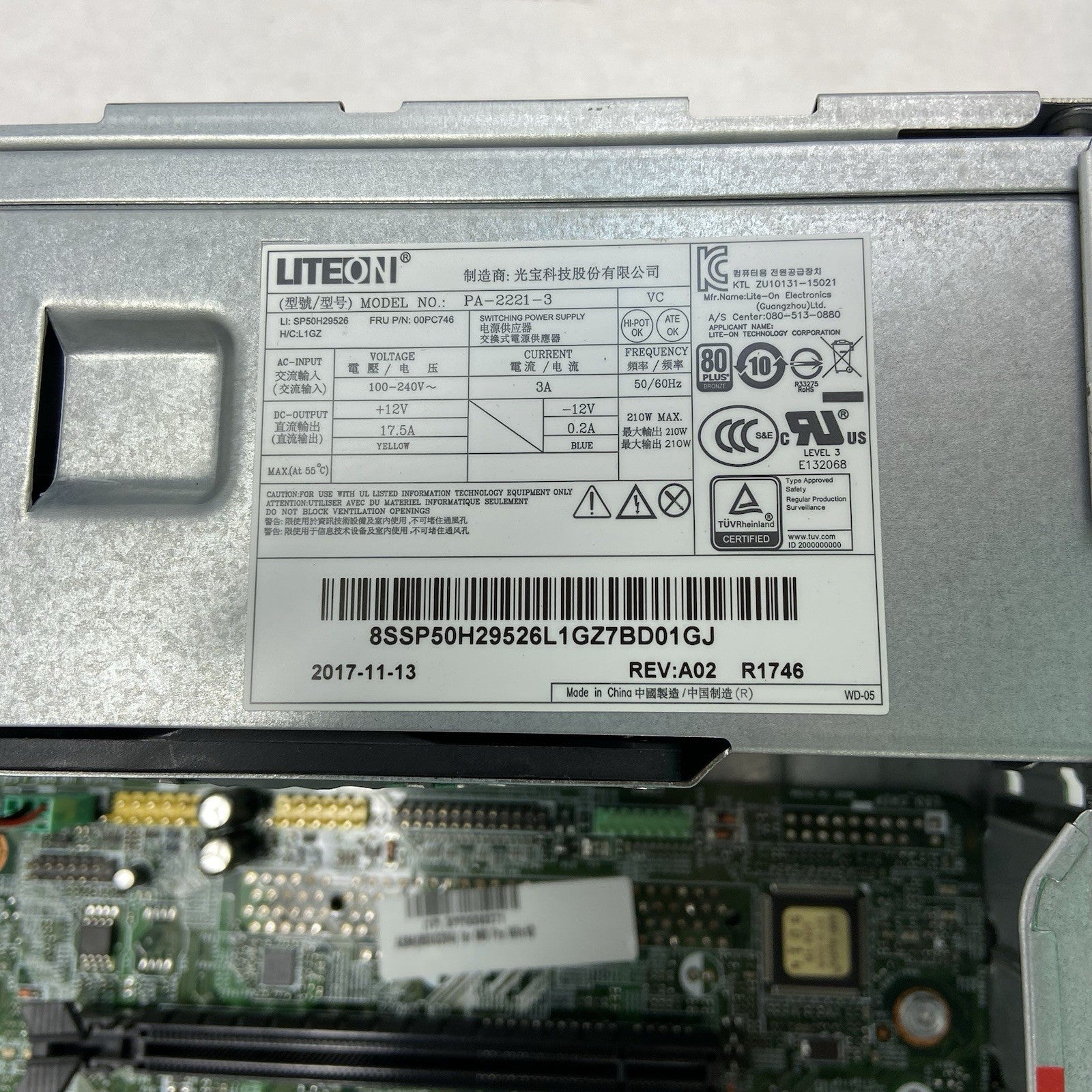 Lenovo ThinkCentre M910s SFF Intel Core i5-7500 3.4GHz 8GB RAM No HDD No OS10