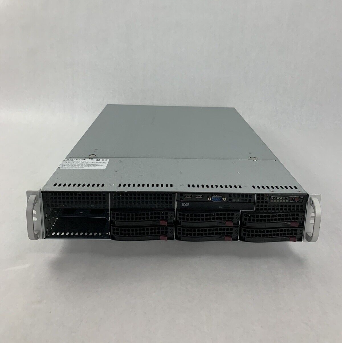 SuperMicro CSE-825-7 2x 12-Core AMD Opteron 6168 1.9 GHz 128 GB RAM No HDD No OS