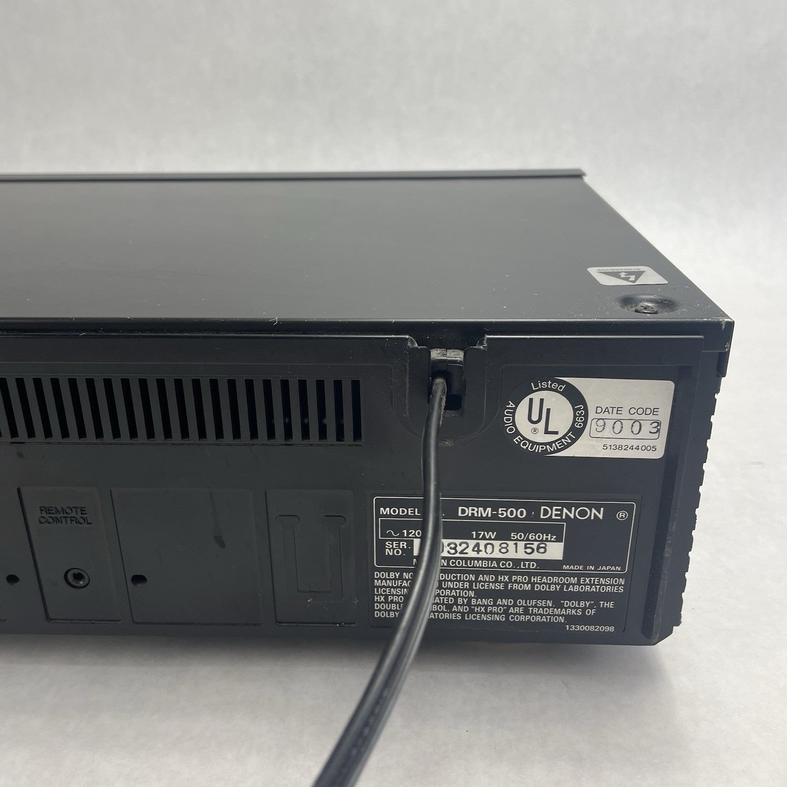 Denon DRM-500 Dolby Stereo Cassette Tape Deck Tested8