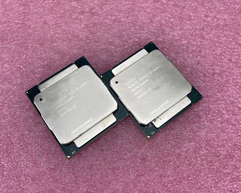 Matched Pair of Intel Xeon E5-2690V3 SR1XN 2.6GHz Server Processors
