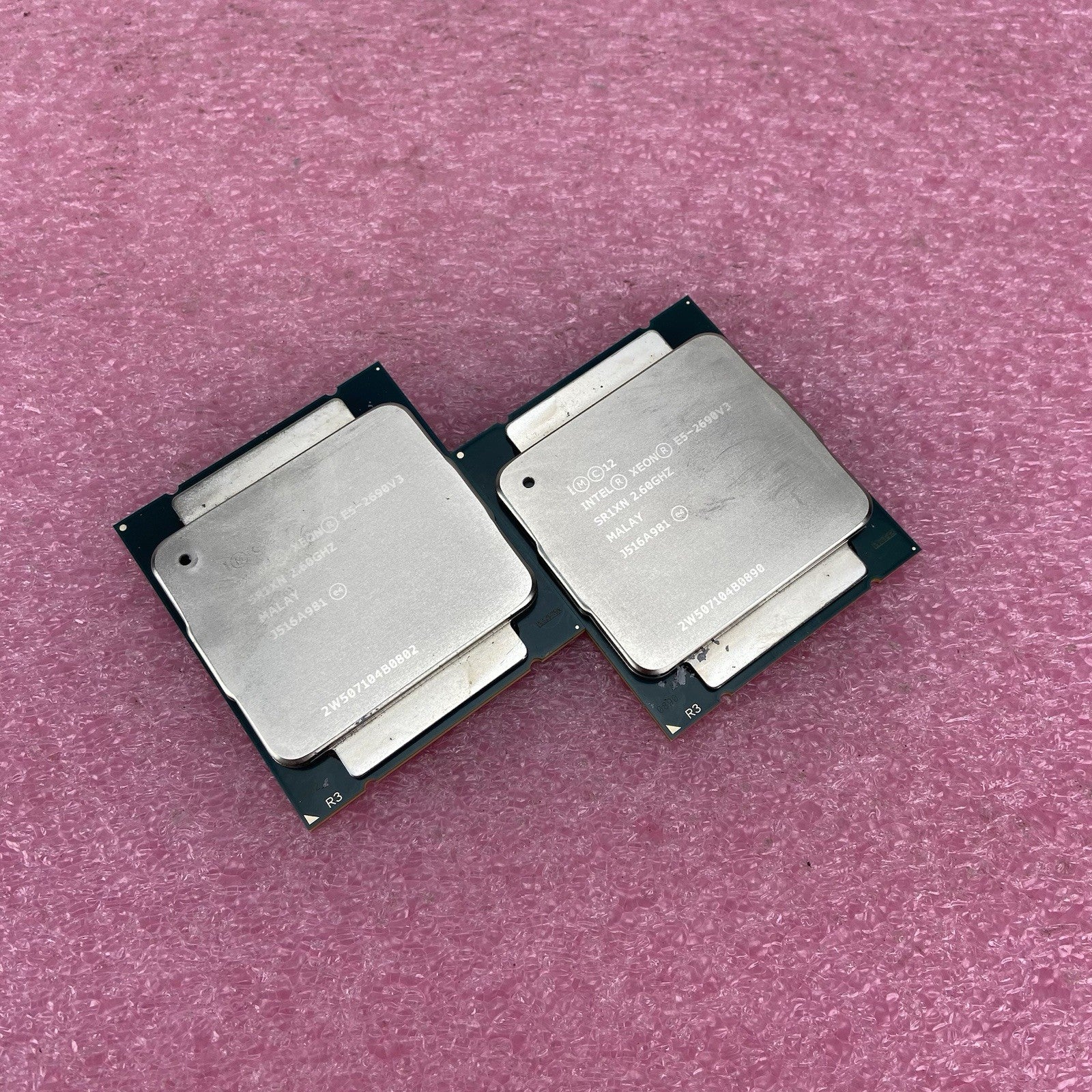 Matched Pair of Intel Xeon E5-2690V3 SR1XN 2.6GHz Server Processors 1