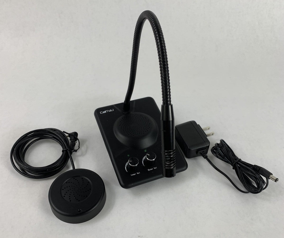 CallToU Intercom Microphone w/ AC Adapter & Wired Speaker0