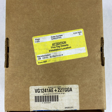 Johnson Controls VG1241AE + 22TGGA 1/2" 2W Ball Valve