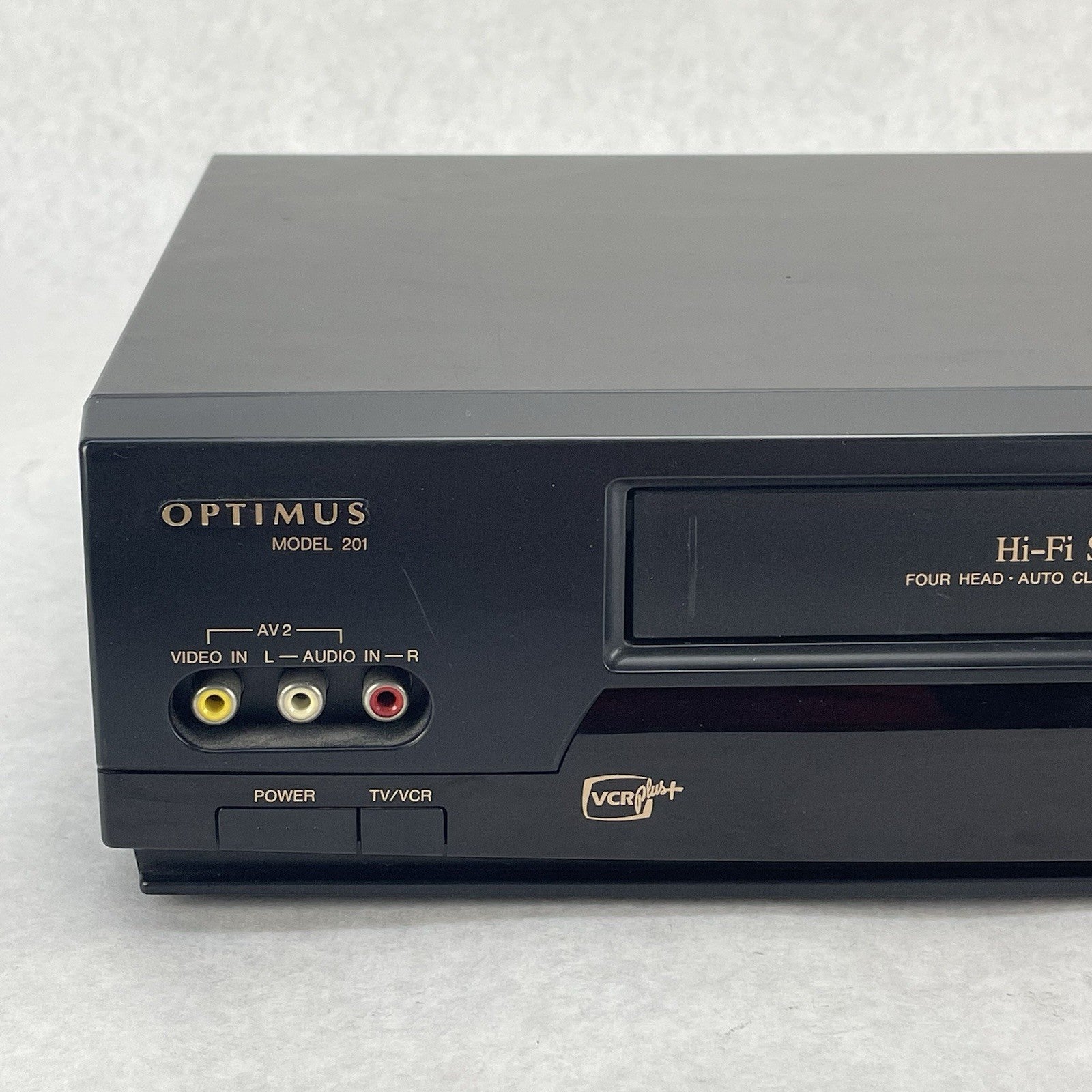 Optimus 201 VCR 4-Head HiFi VHS Player Recorder No Remote Tested2