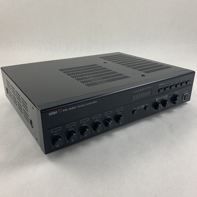 InterM PA-240 PA Mixing Amplifier No Output XLR Inputs 4-6 Parts or Repair