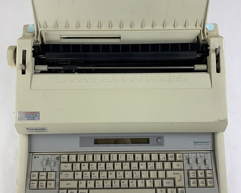 Vintage Panasonic Electronic Typewriter KX-E4020 Bad Roller Still Types