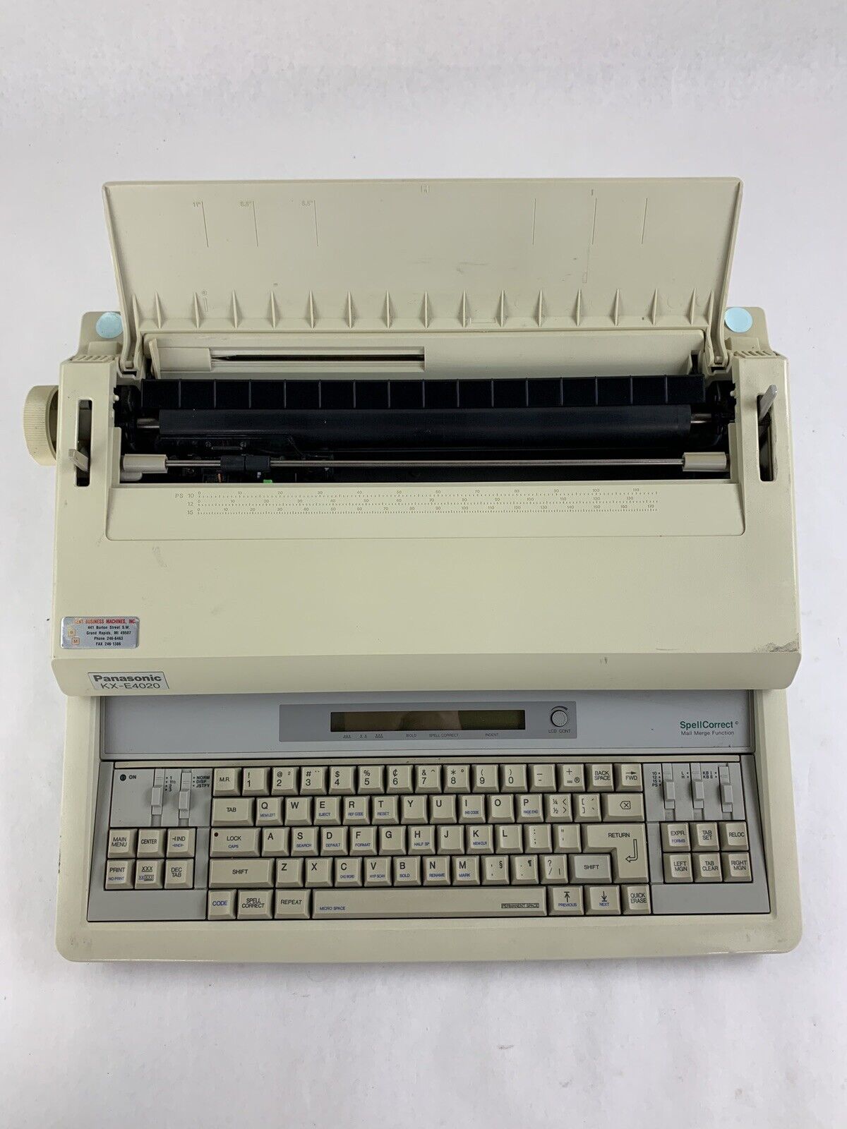 Vintage Panasonic Electronic Typewriter KX-E4020 Bad Roller Still Types