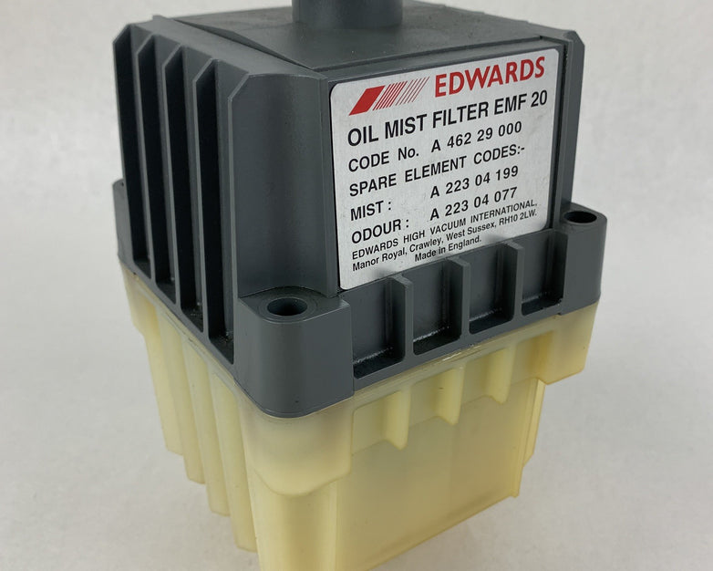 Edwards EMF20 Vacuum Pumps Vacuum Oil Mist Filter & Odor Filter Element Drained