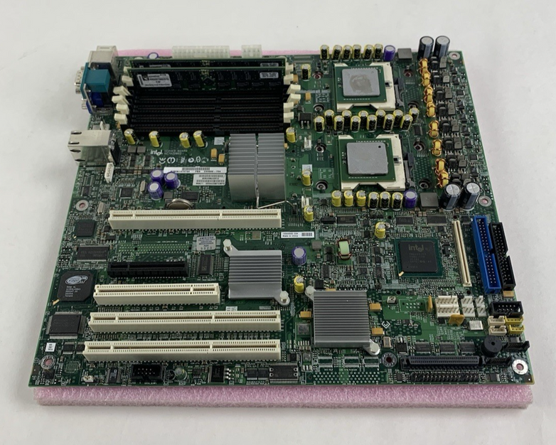 Intel SE7520BD2 Server Motherboard 2x Xeon 3.6 GHz 4 GB RAM Tested No IO Shield