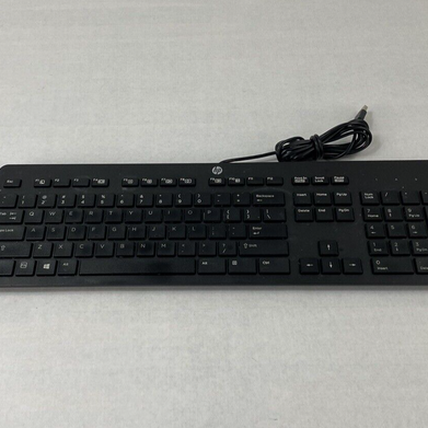 Lot of 2 HP KBAR211 USB Slim Business Wired Keyboard Tested