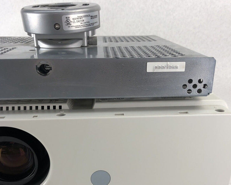 Panasonic PT-FW430U WXGA LCD Projector 1898 Lamp Hours & Peerless Mount Bundle