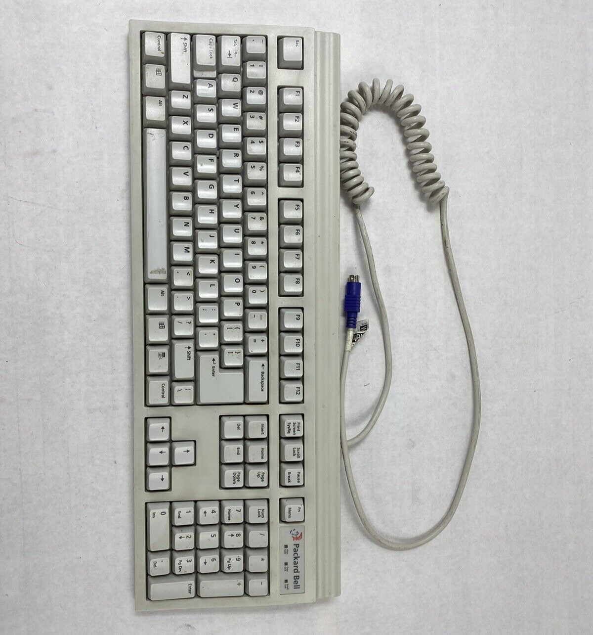 Packard Bell Model SK-2100W PS/2 Keyboard For Parts or Repair