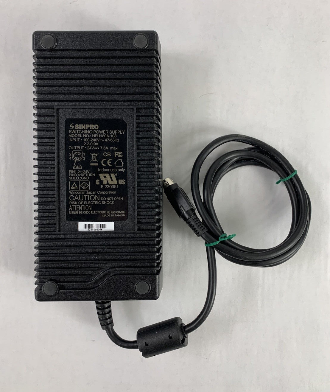 Sinpro HPU180A-108 24V 7.5A 180W AC Adapter Power Supply5