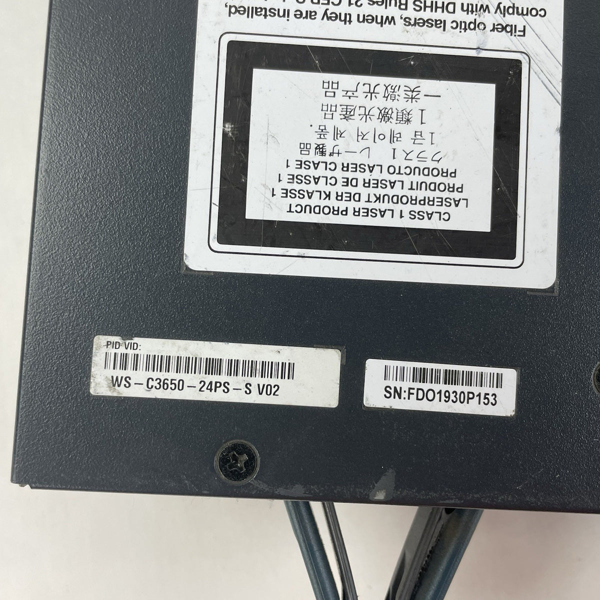 Cisco Catalyst WS-C3650-24PS-S V02 24-Port PoE+ 4x1G  1x PSU AC Tested & Reset11