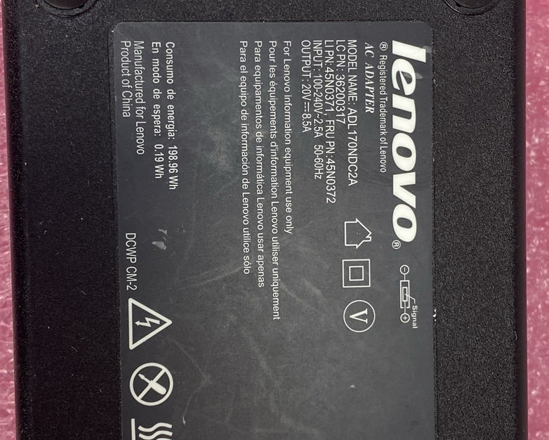 Lenovo ADL170NDC2A 170W 20V 8.5A AC Adapter (Lot of 7)