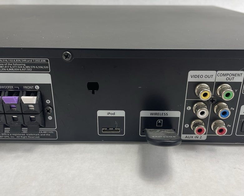 Samsung HT-TZ522 / 1200W 5 Disc CD/DVD Home Theater System  No Remote For Parts