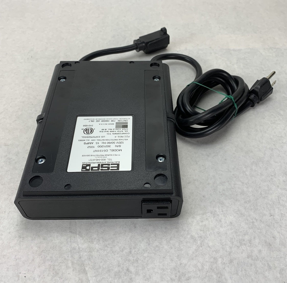 ESP D5131NT 120V 50/60Hz 15A Surge Protector Power Supply3