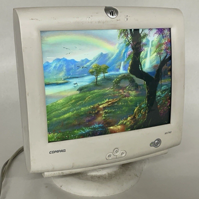 Compaq MV740 17" VGA CRT Monitor Tested Working No Power Cord